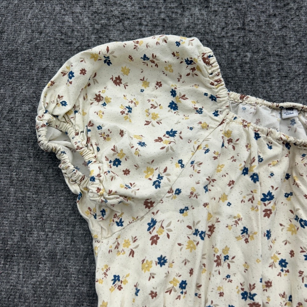 Uniqlo Dress Girls Short Sleeve 9-10 Years Floral Fall Prairie Cottage - Picture 3 of 8